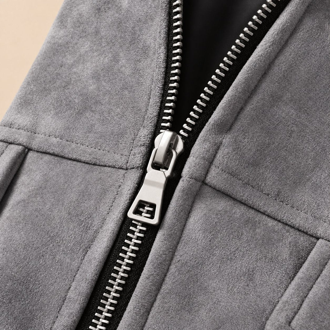 Men's Faux Suede Relaxed-Fit Jacket