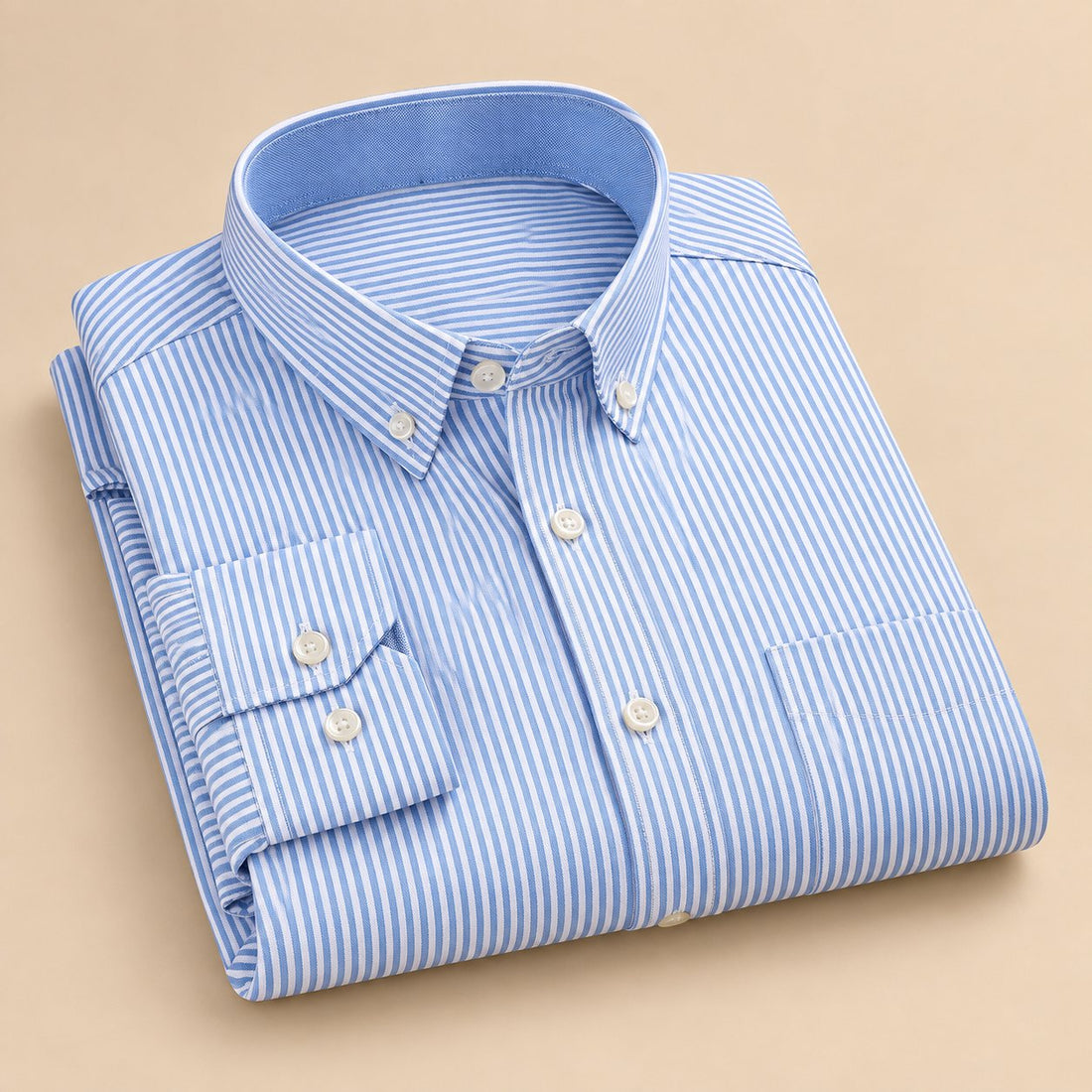 Men's Oxford Cotton Long-Sleeve Shirt