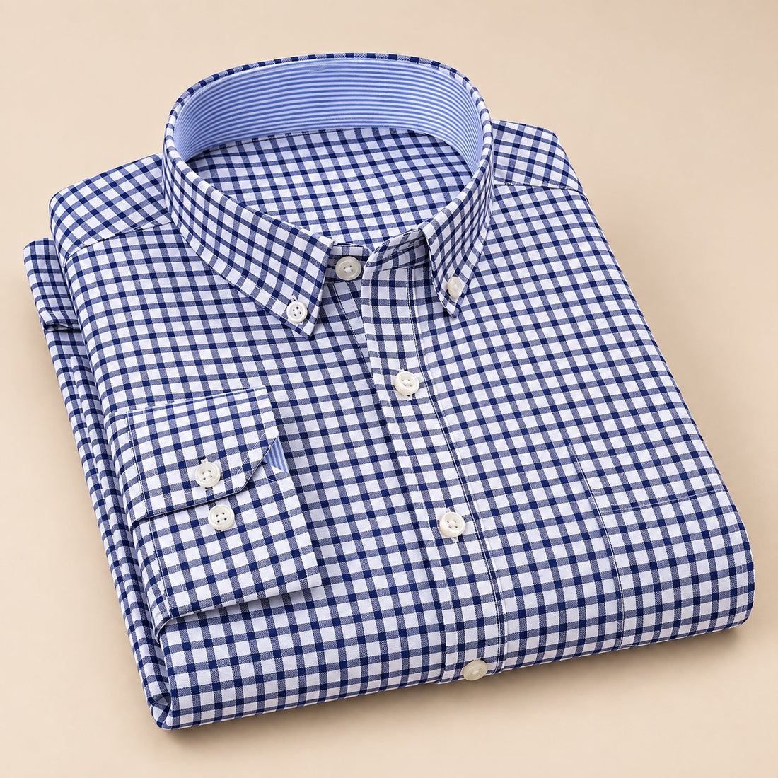 Men's Oxford Cotton Long-Sleeve Shirt