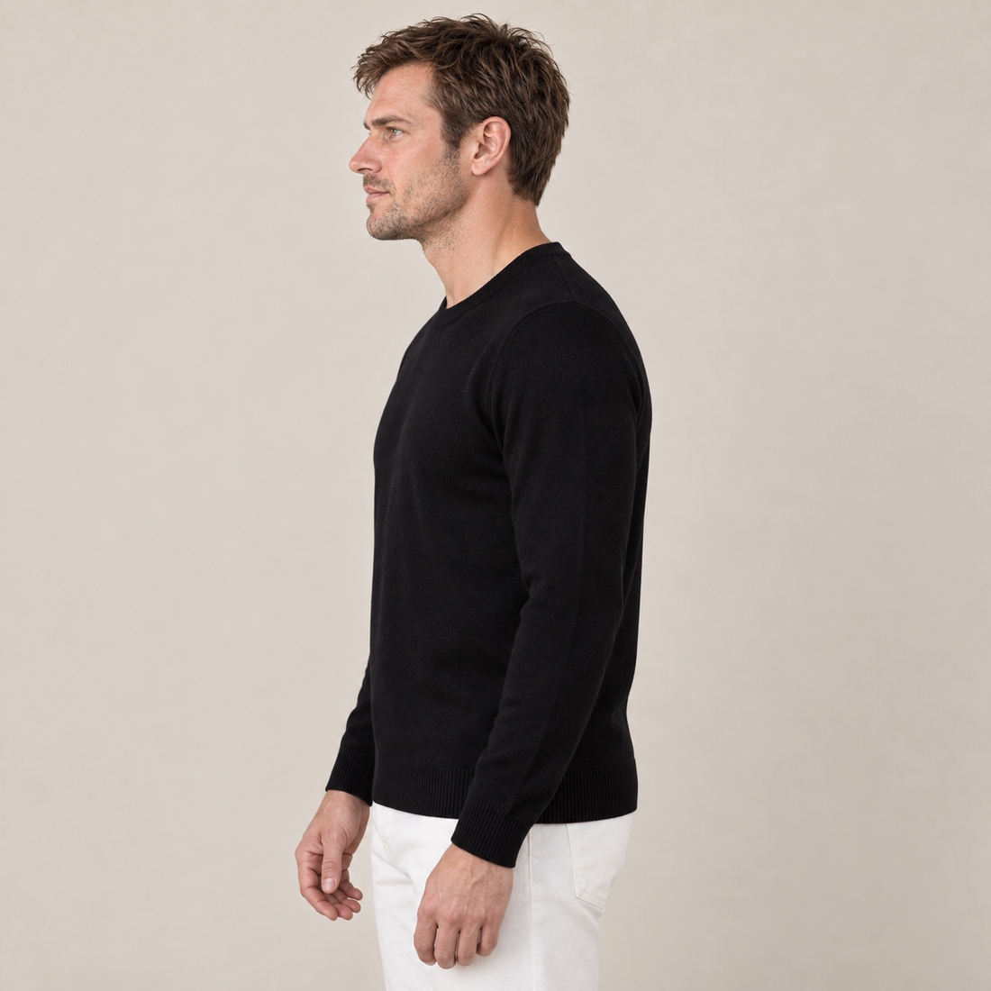Black Crewneck Sweater