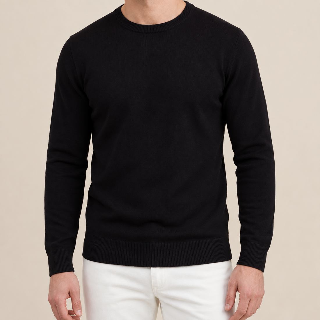Black Crewneck Sweater