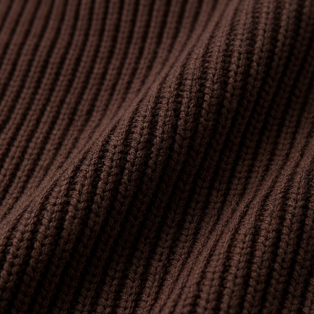 Brown English Rib Crewneck