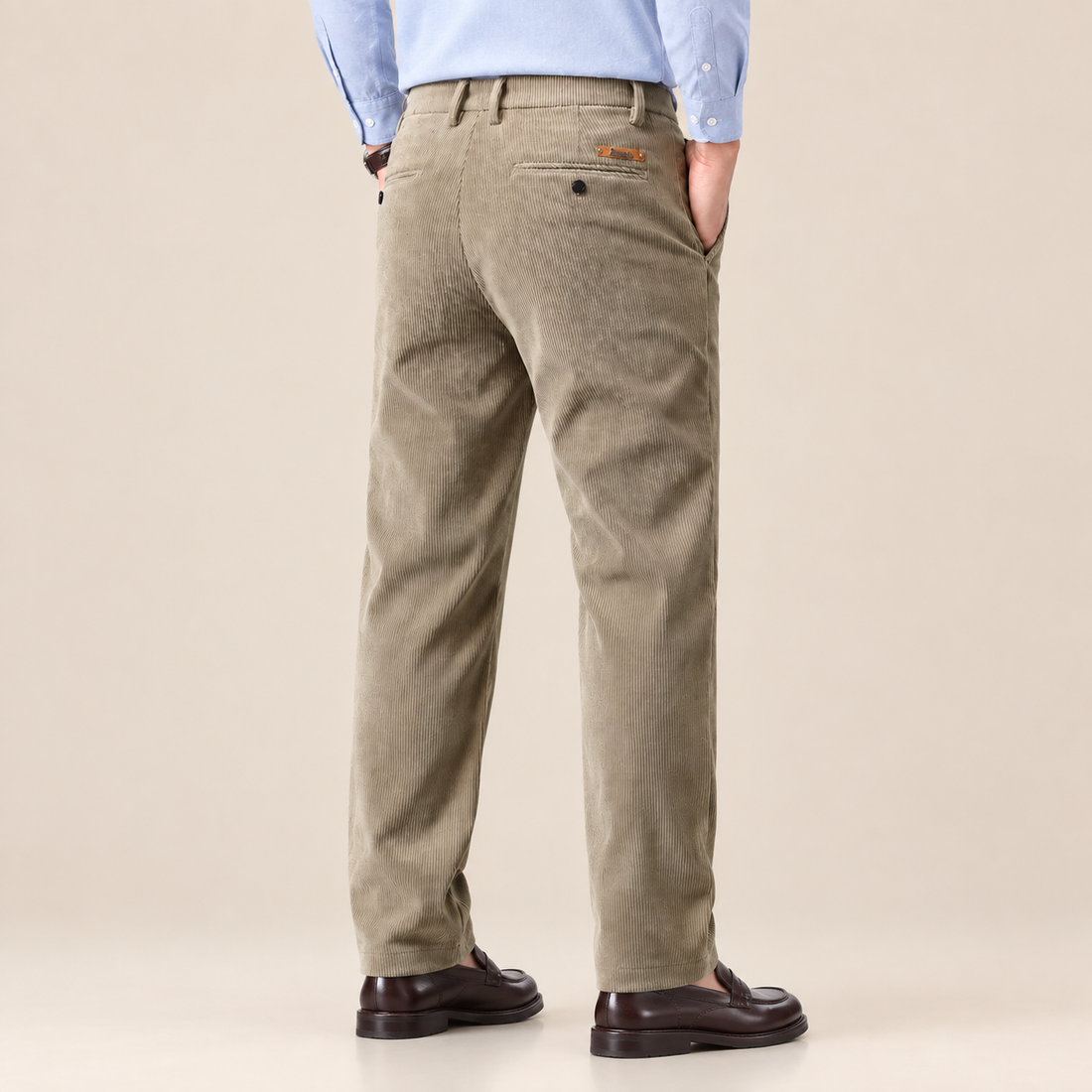 Men's Corduroy Trousers Fleece Lined