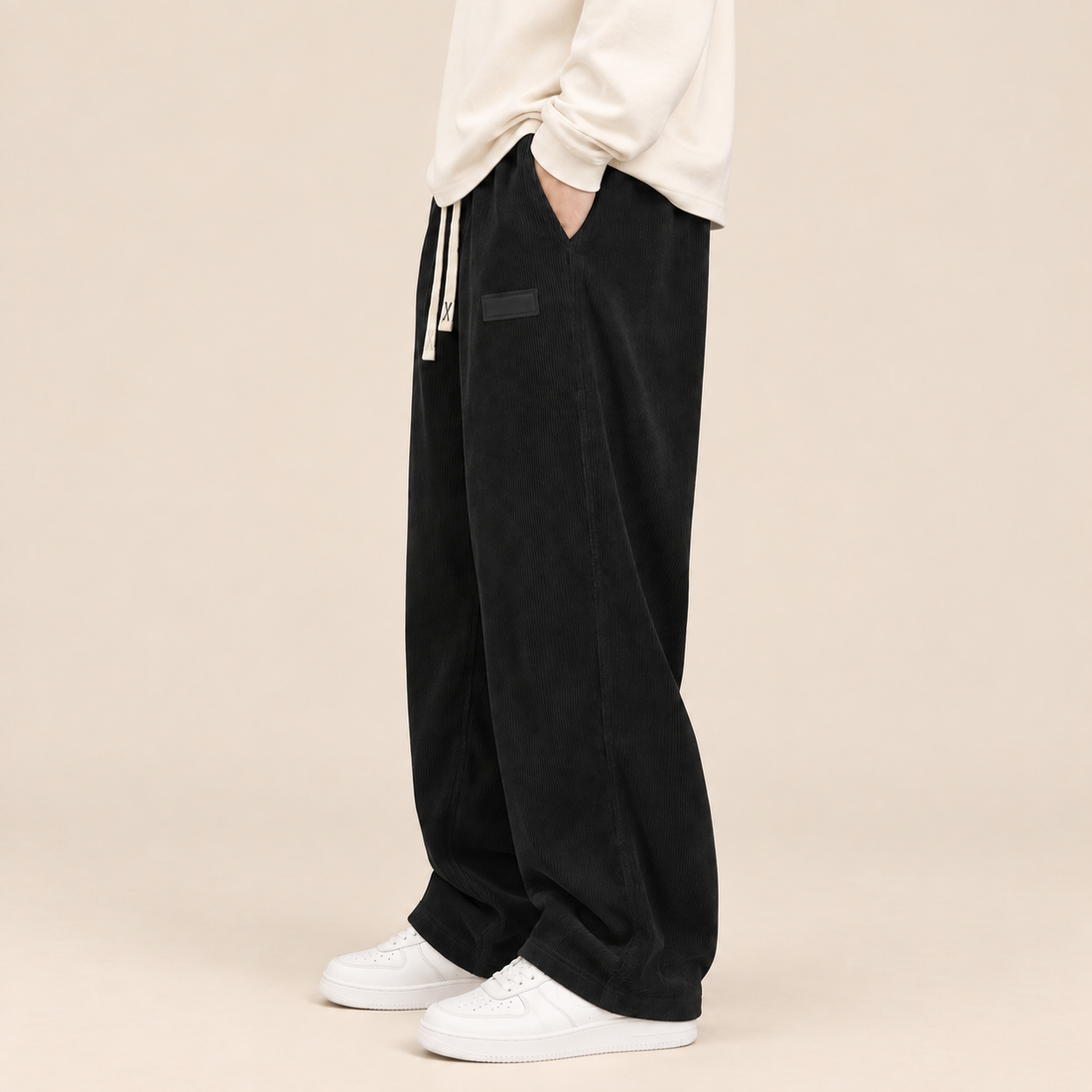 Men's Corduroy Trousers Wide Leg