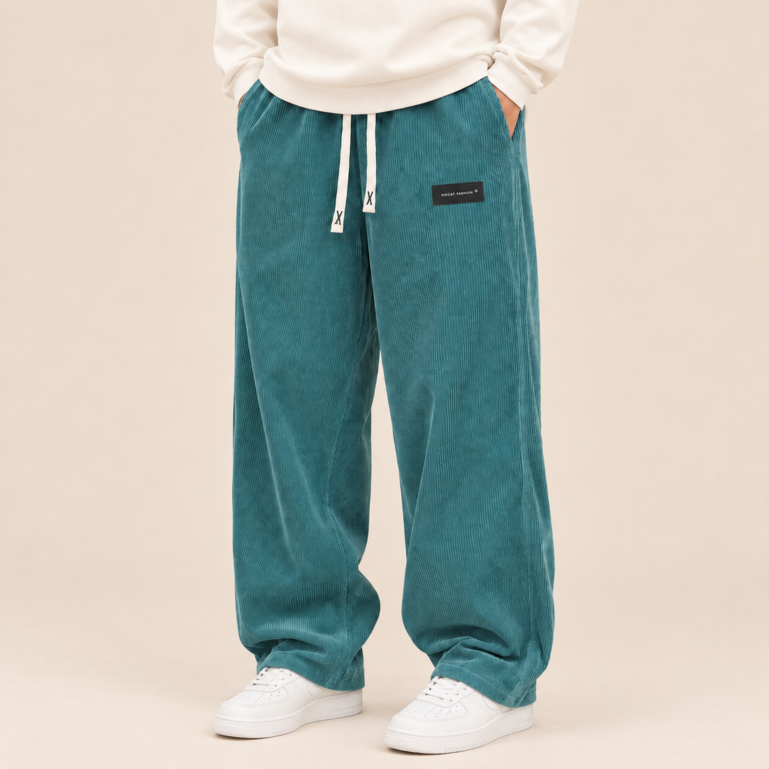 Men's Corduroy Trousers Wide Leg