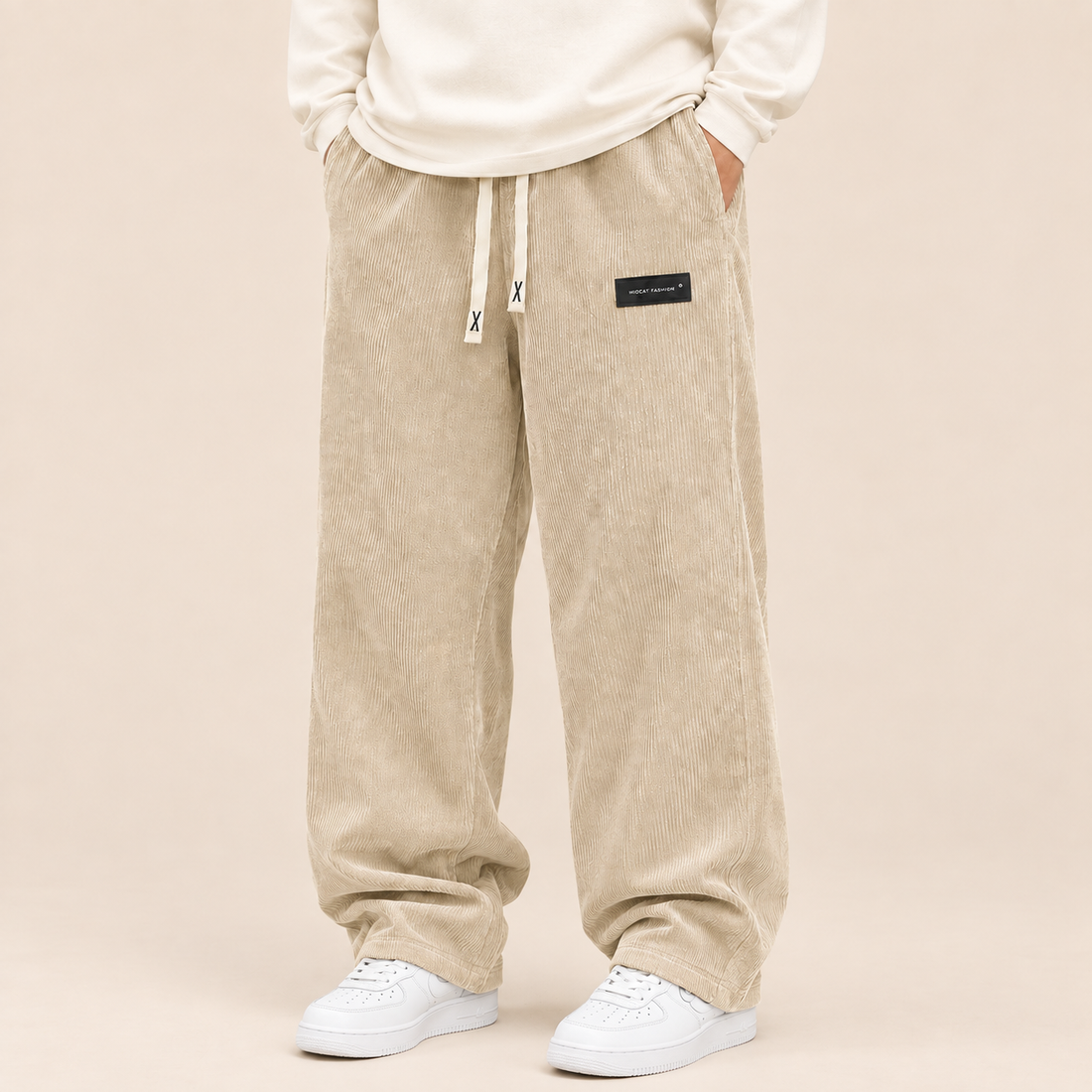 Men's Corduroy Trousers Wide Leg