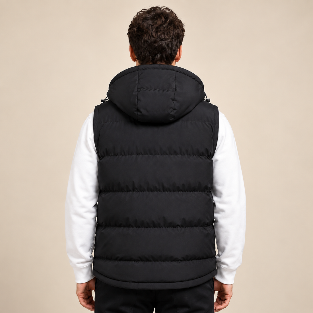 Men's Gilet Hooded Padded Bodywarmer