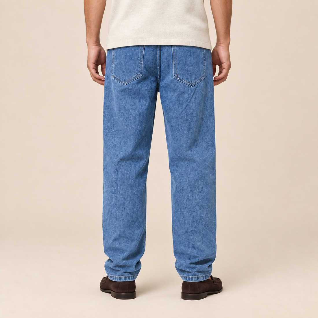 Men's Wide Leg Jeans – Loose Fit Straight Denim