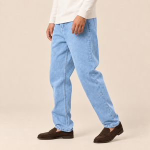 Men's Wide Leg Jeans – Loose Fit Straight Denim