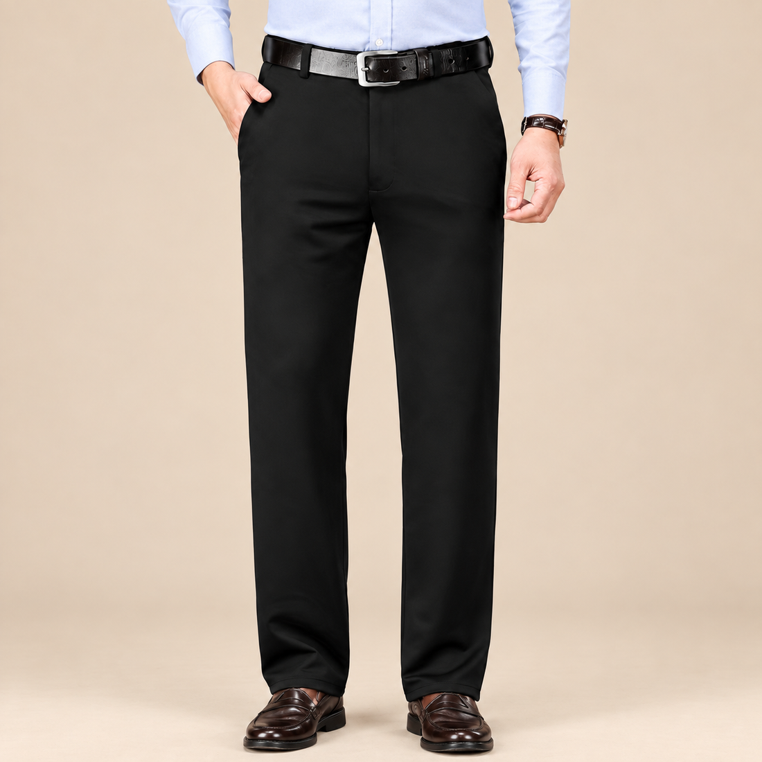 Men's Formal Trousers Straight Leg