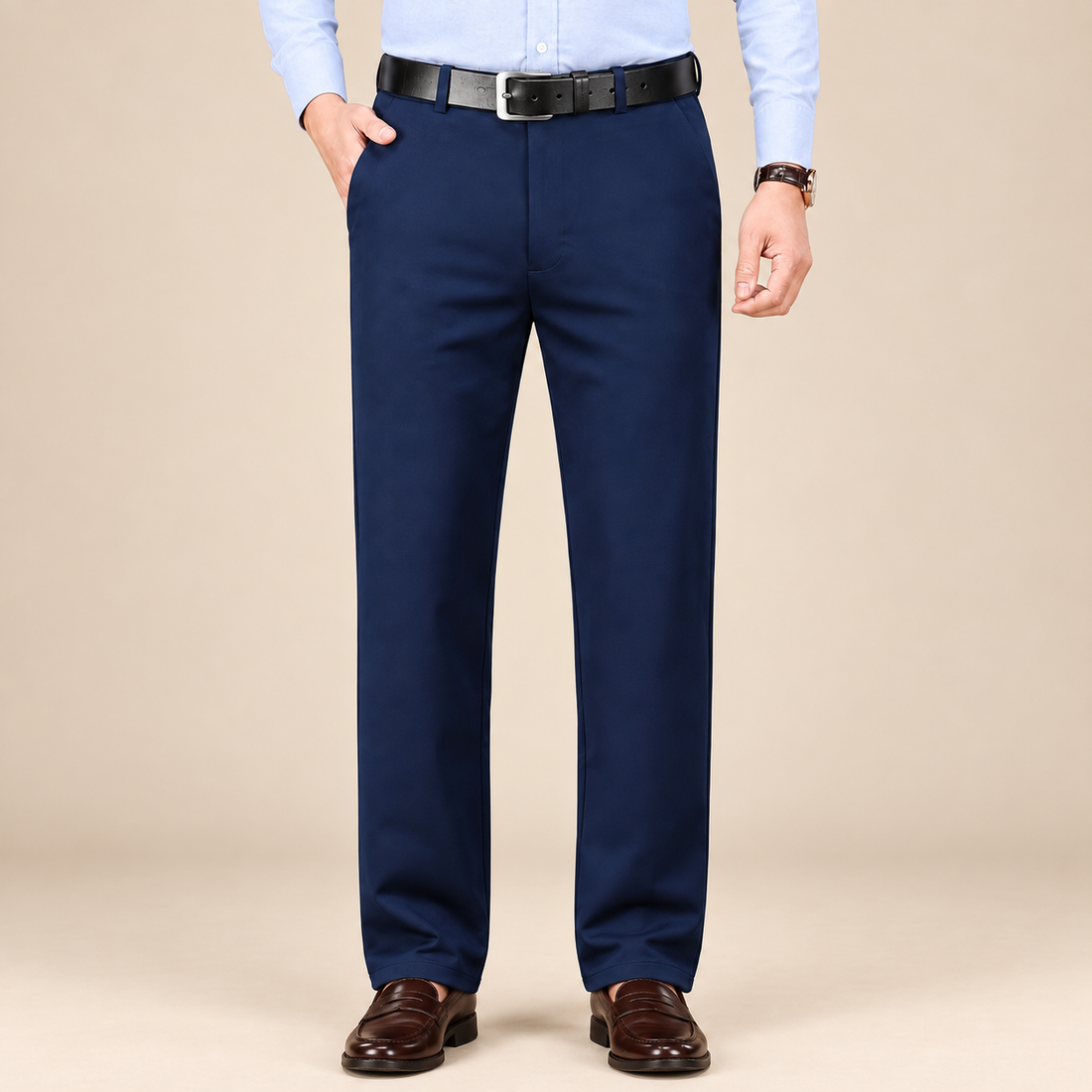Men's Formal Trousers Straight Leg