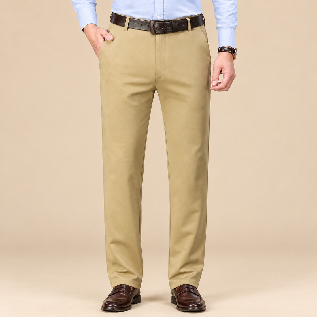 Men's Formal Trousers Straight Leg