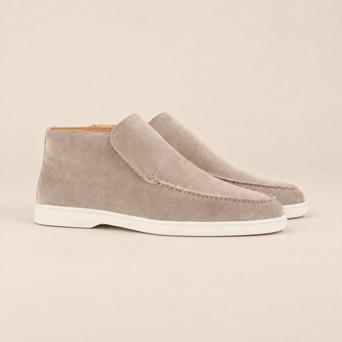 Men's Faux Suede Slip-On Ankle Boots