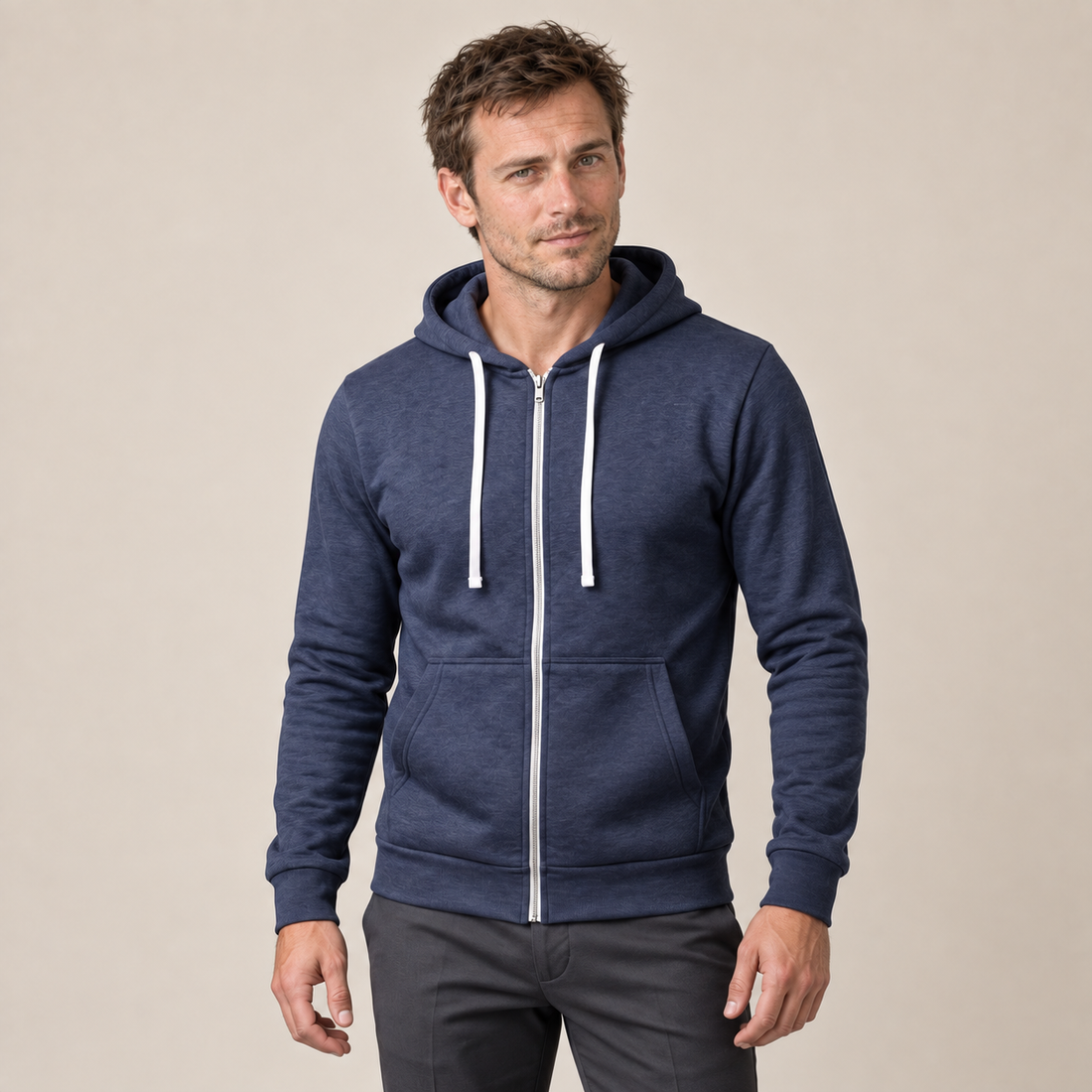 Men's Autumn Fleece Hoodie Vest
