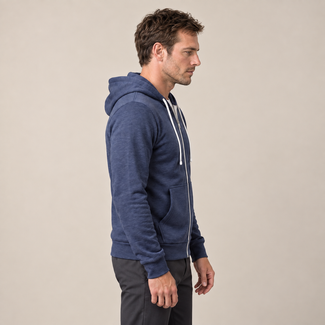 Men's Autumn Fleece Hoodie Vest