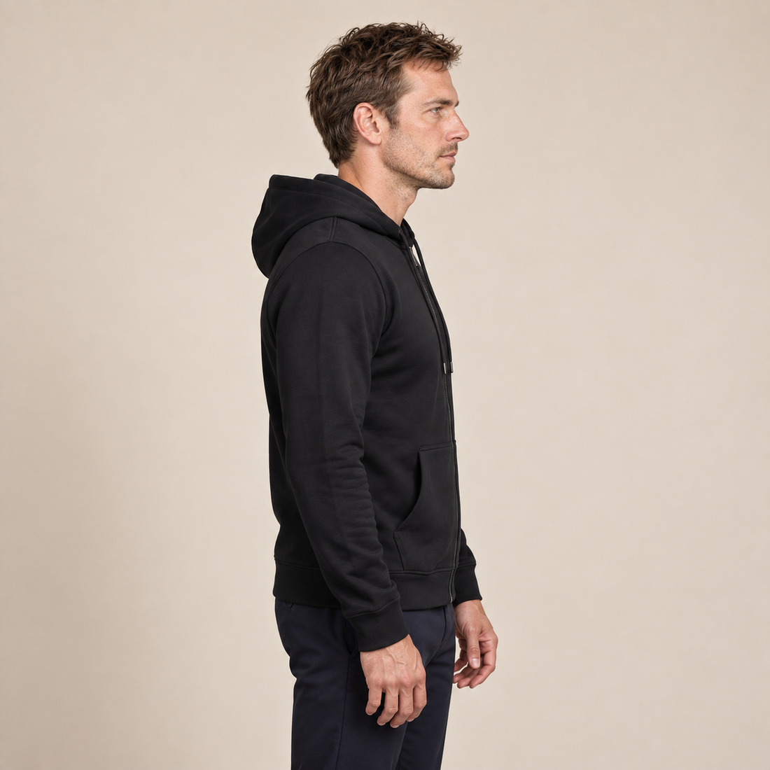 Men's Autumn Fleece Hoodie Vest