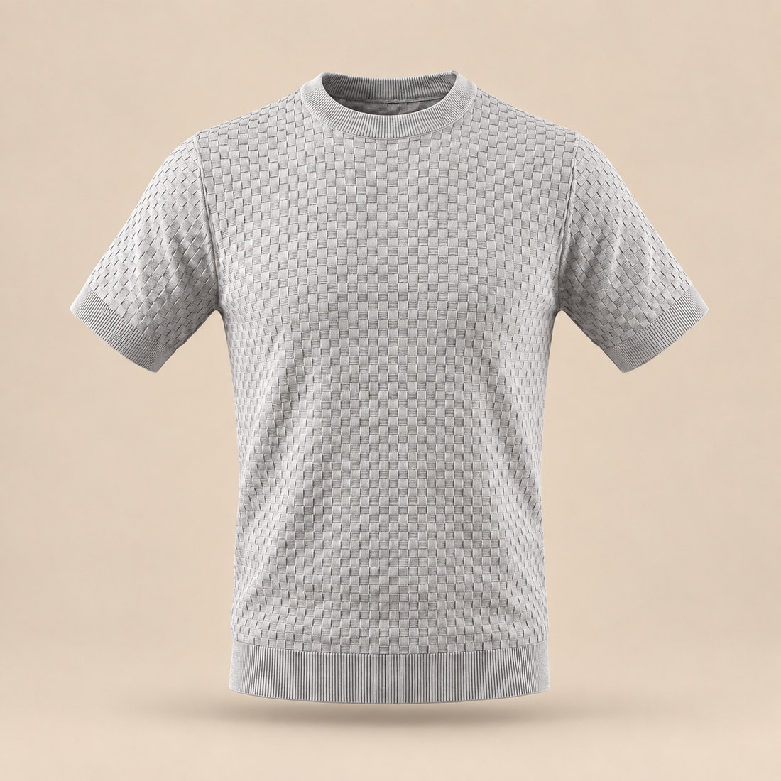 Men's Basket Weave Knit T-Shirt