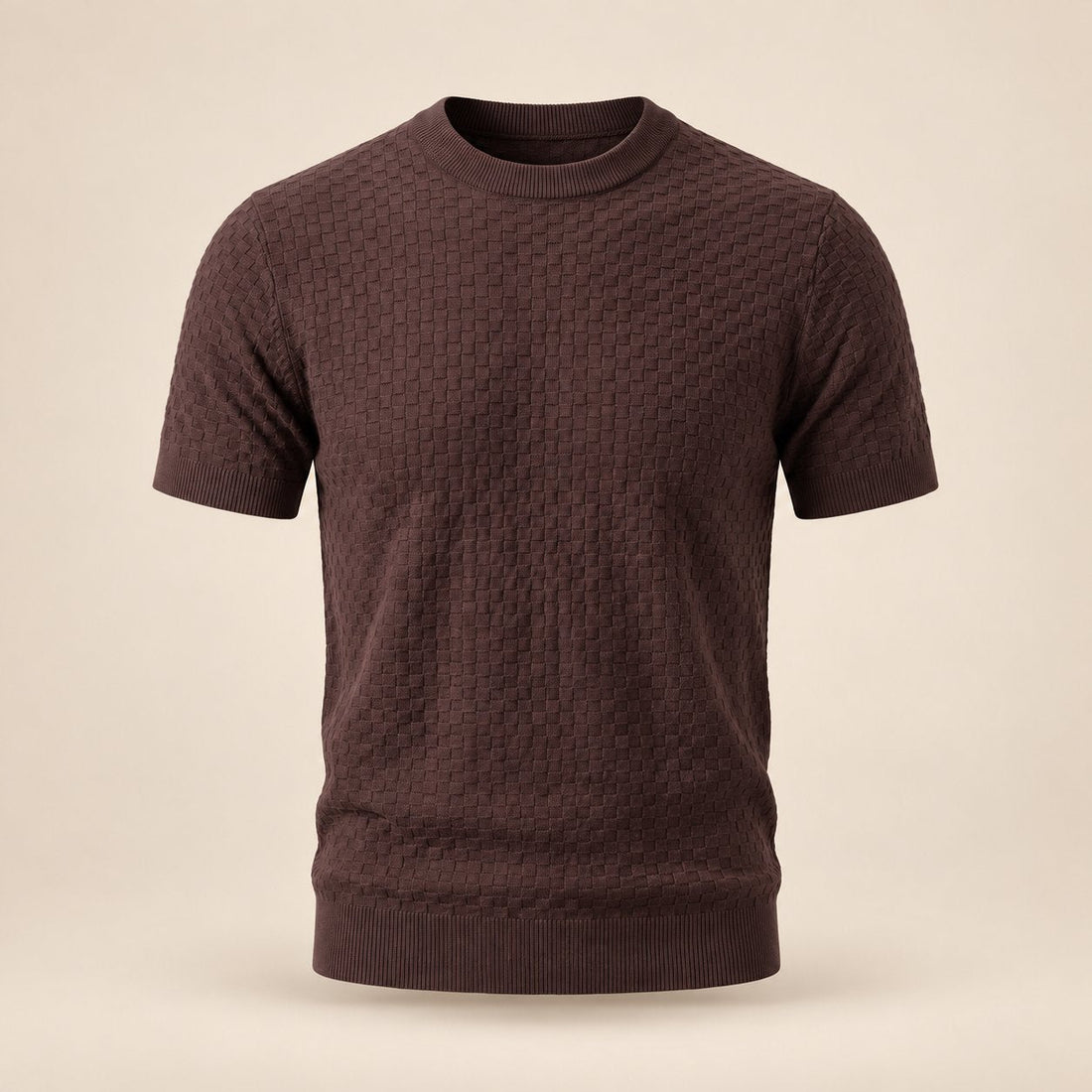 Men's Basket Weave Knit T-Shirt