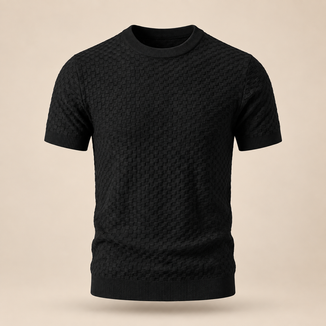 Men's Basket Weave Knit T-Shirt