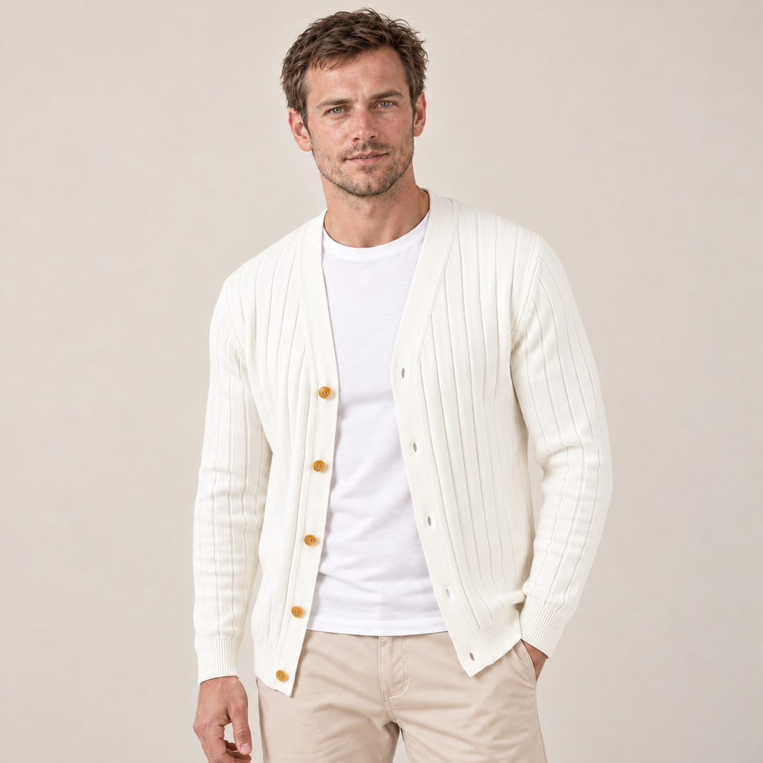 Men's Business Knit Cardigan