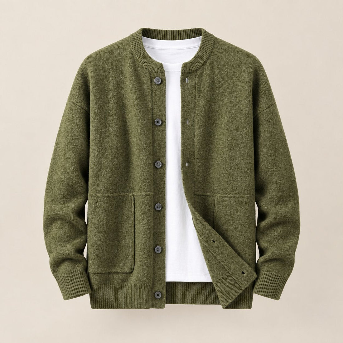 Men's Buttoned Cardigan