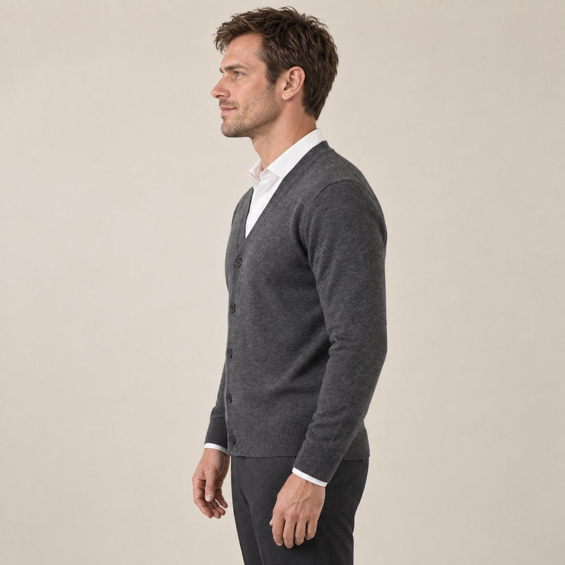 Men's Casual V-Neck Cardigan