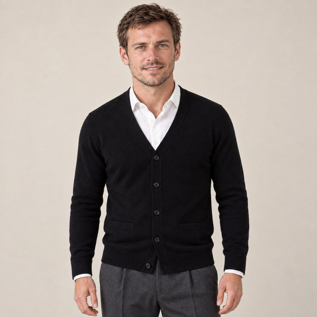 Men's Casual V-Neck Cardigan
