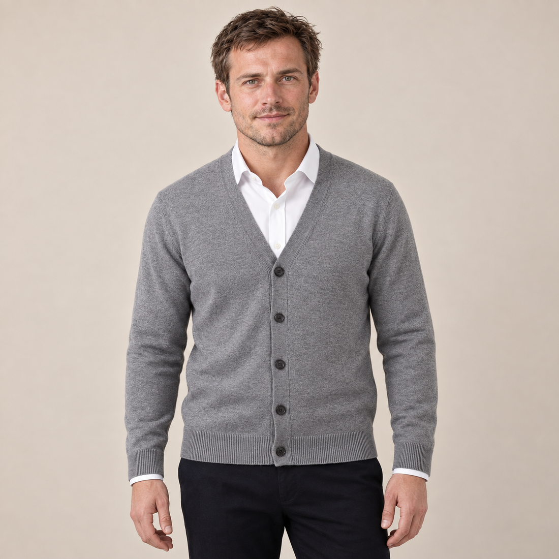 Men's Casual V-Neck Cardigan