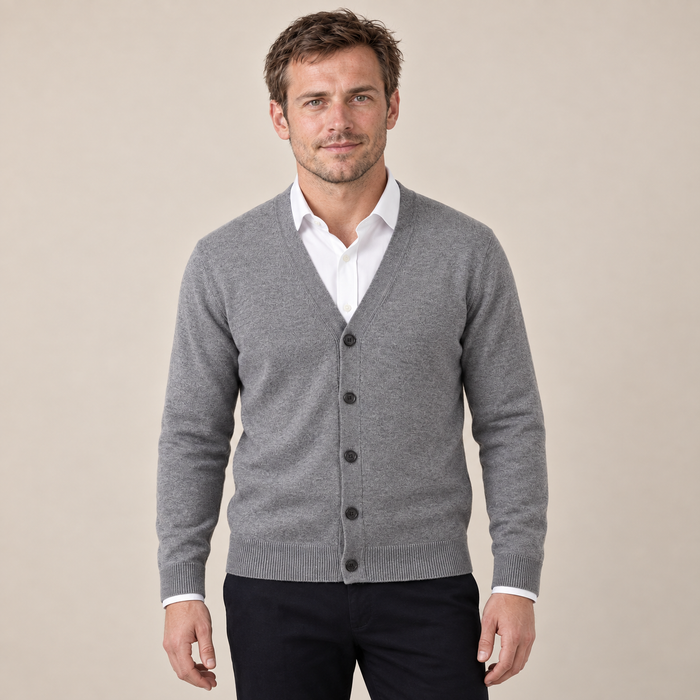 Men's Casual V-Neck Cardigan