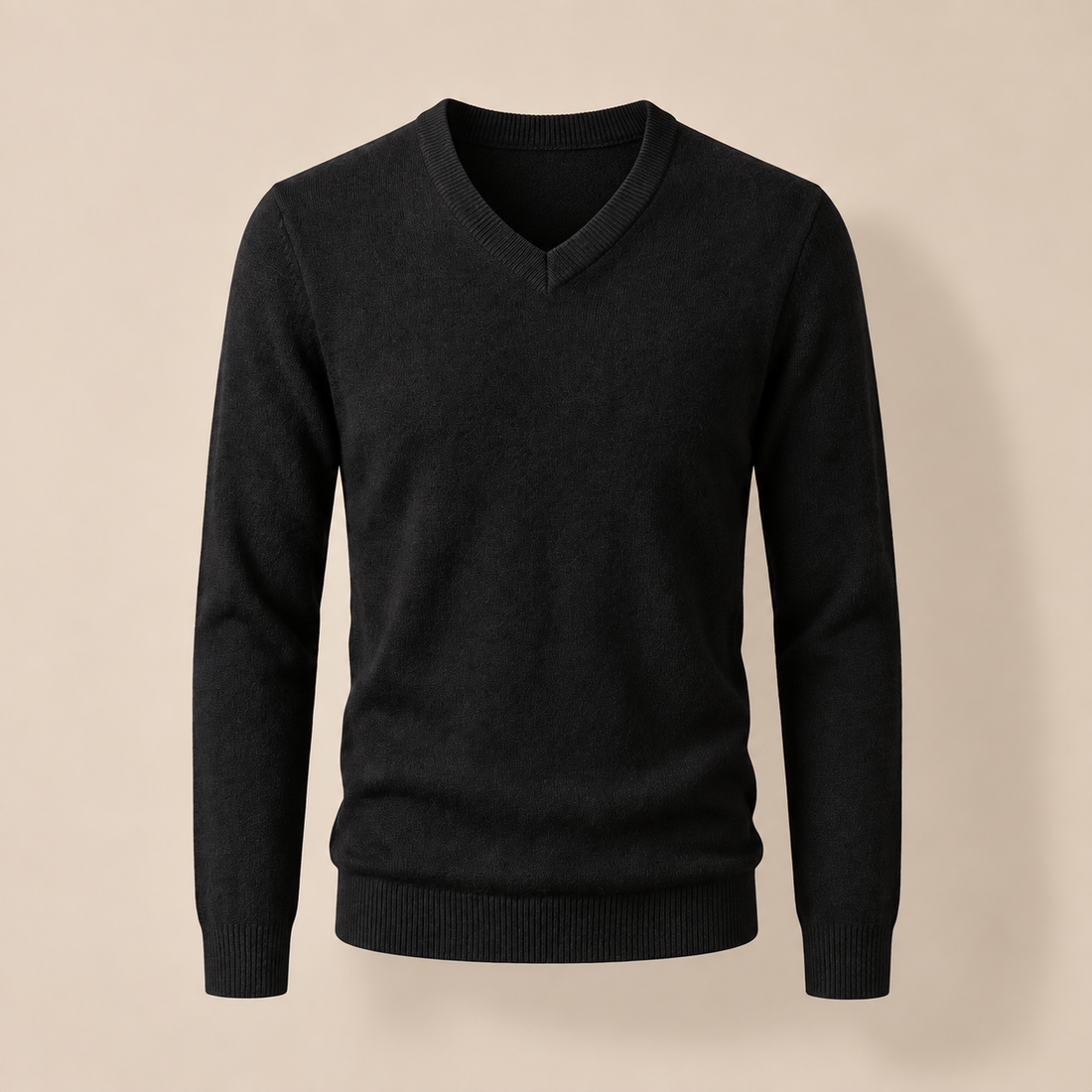 Men's Casual V-Neck Knit Sweater