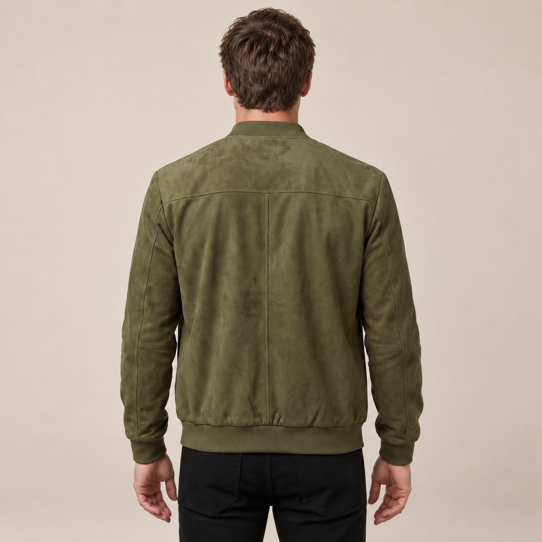 Men's Casual Velvet Bomber Jacket