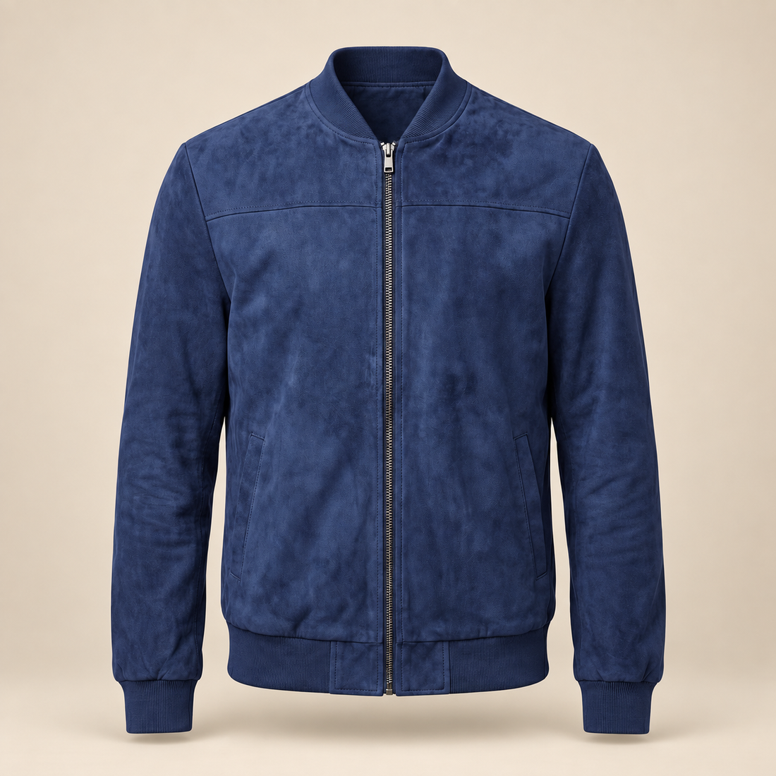 Men's Casual Velvet Bomber Jacket