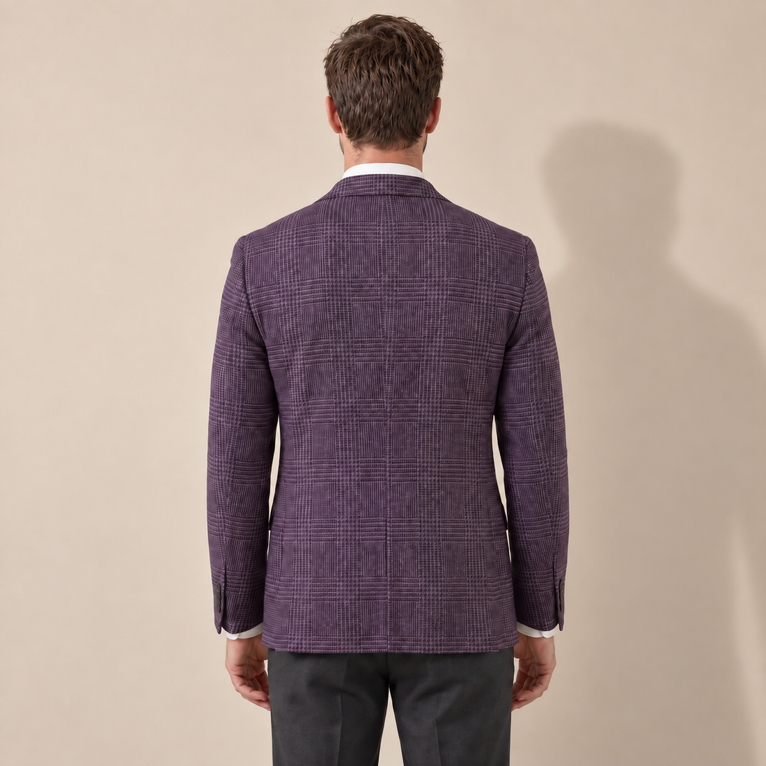 Men's Check Casual Blazer Jacket - Stylish Sport Coat