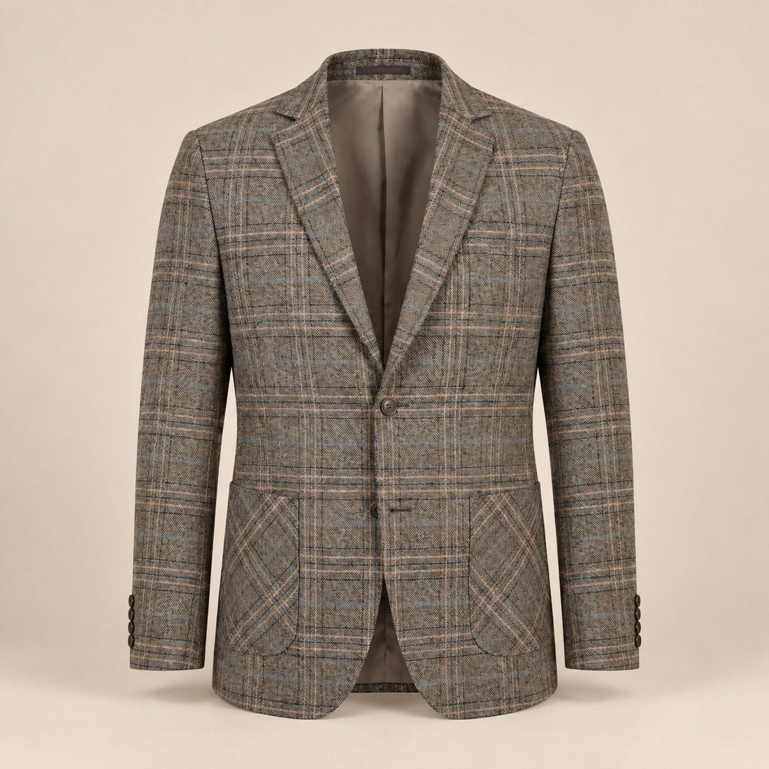 Men's Checked Blazer Jacket