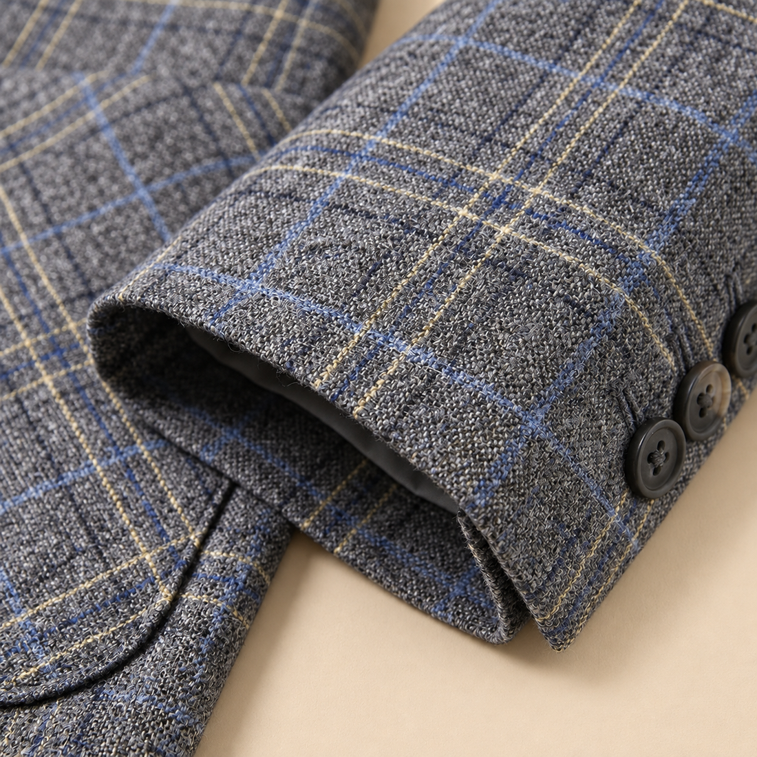 Men's Checked Blazer Jacket