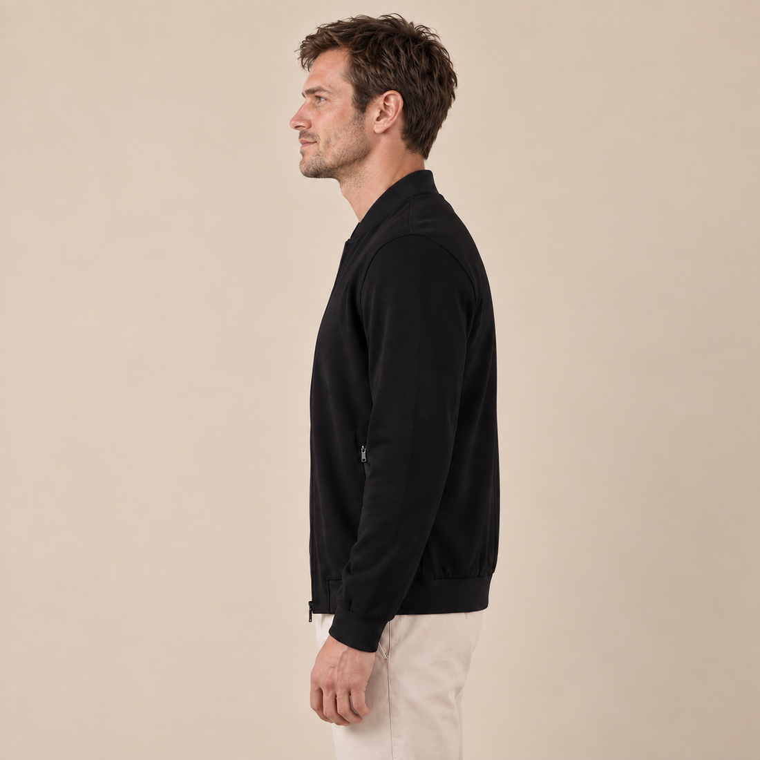 Men's Classic Minimalist Bomber Jacket