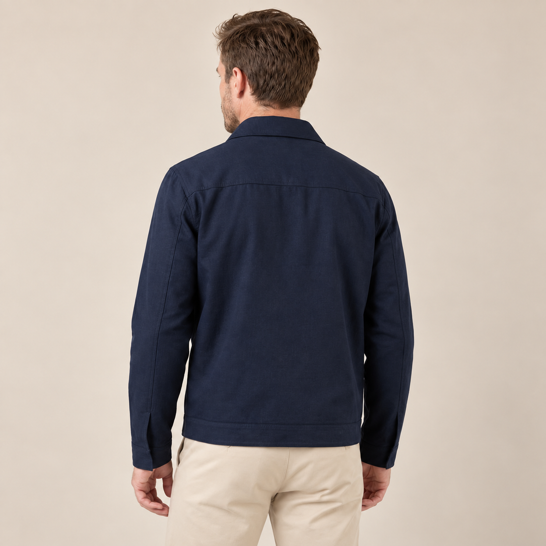 Men's Classic Collar Mid-Season Jacket
