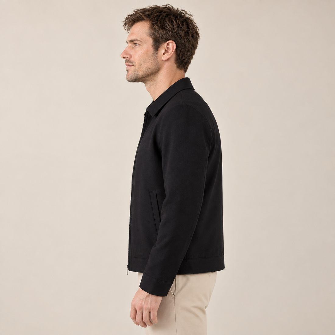 Men's Classic Collar Mid-Season Jacket