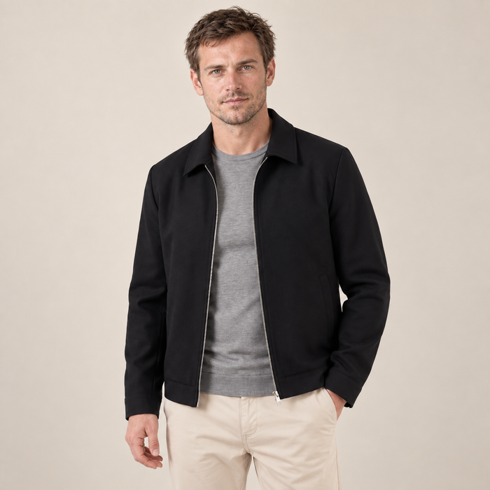 Men's Classic Collar Mid-Season Jacket