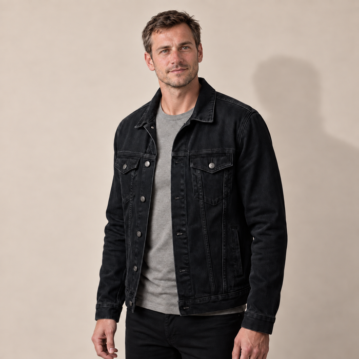 Men's Classic Fit Denim Jacket for Everyday Wear