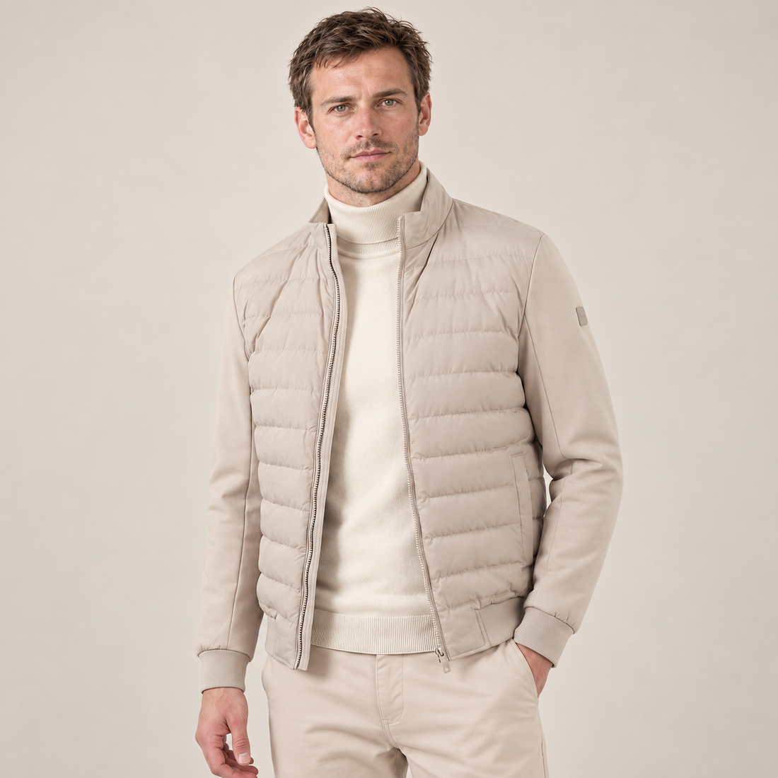 Men's Classic Hybrid Bomber Jacket