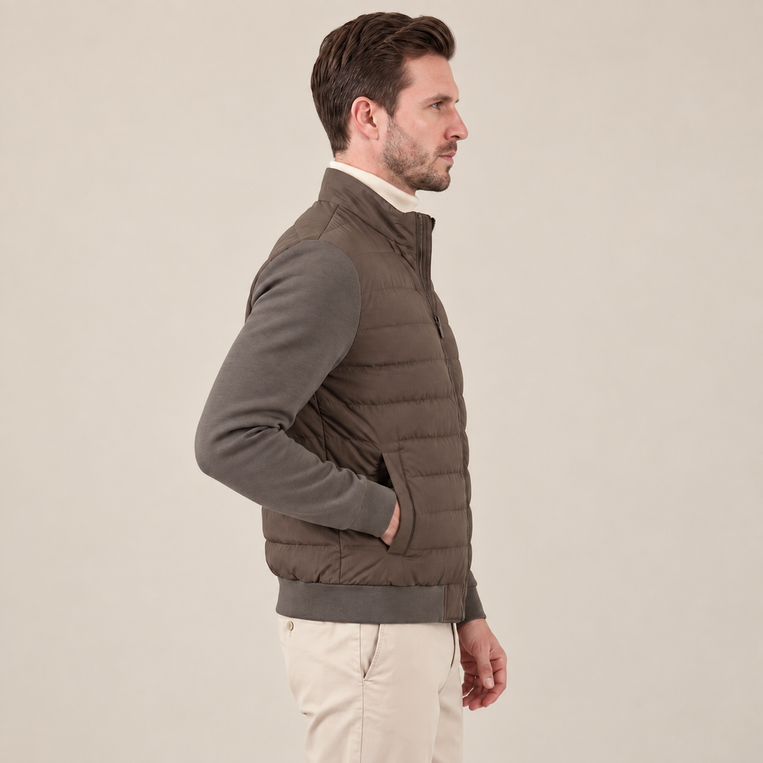 Men's Classic Hybrid Bomber Jacket