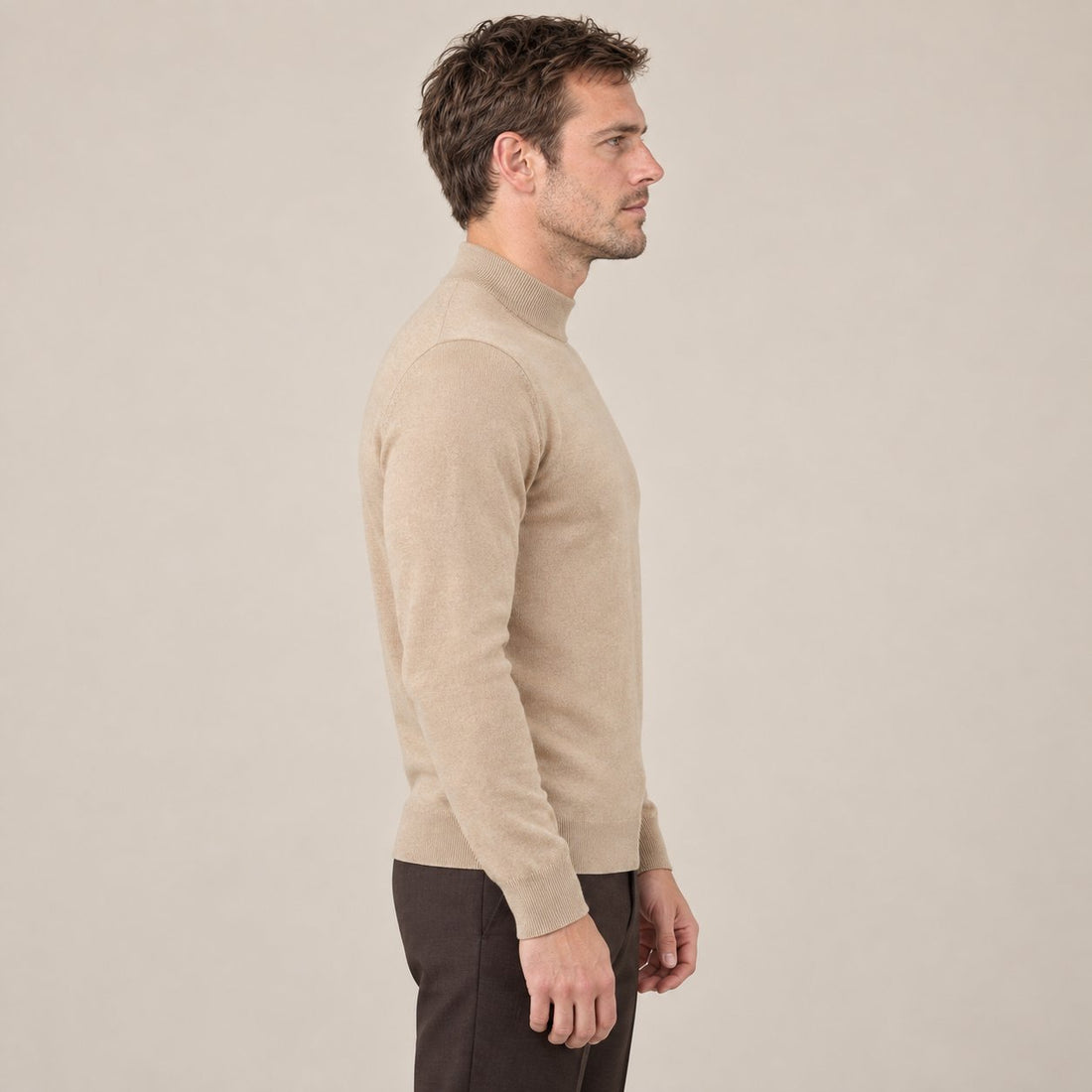 Men's Classic Wool Turtleneck Sweater