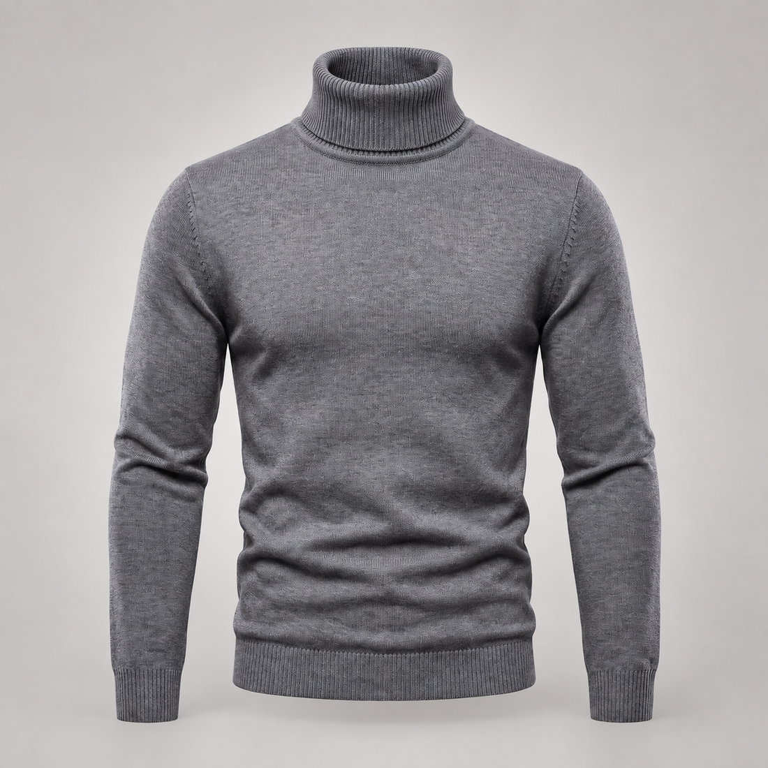 Men's Slim Fit Viscose Turtleneck Sweater