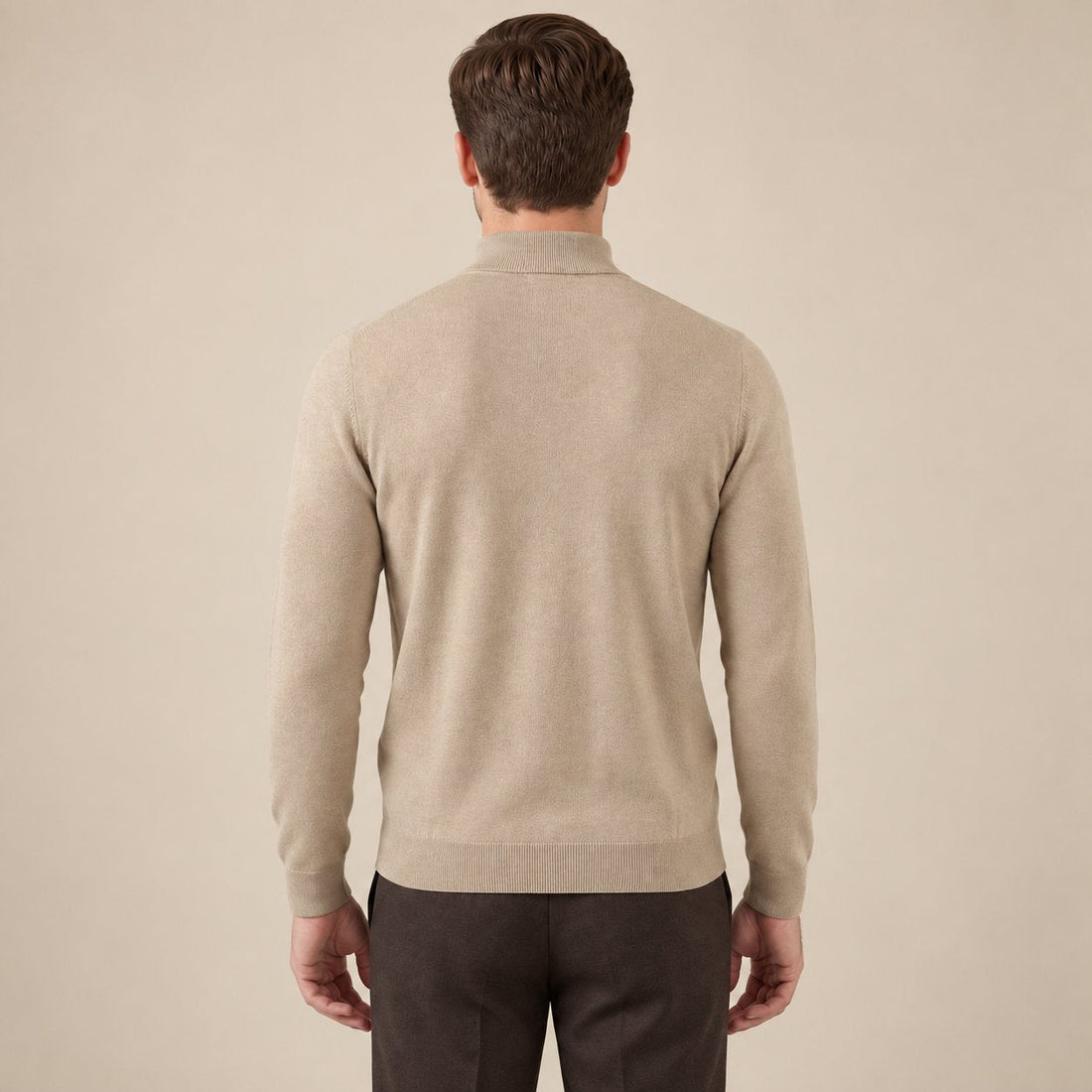 Men's Classic Wool Turtleneck Sweater