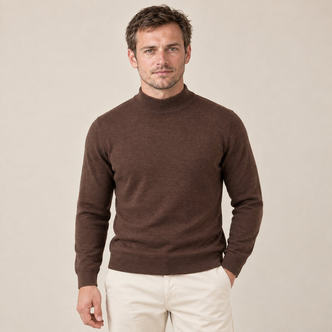 Men's Classic Wool Turtleneck Sweater