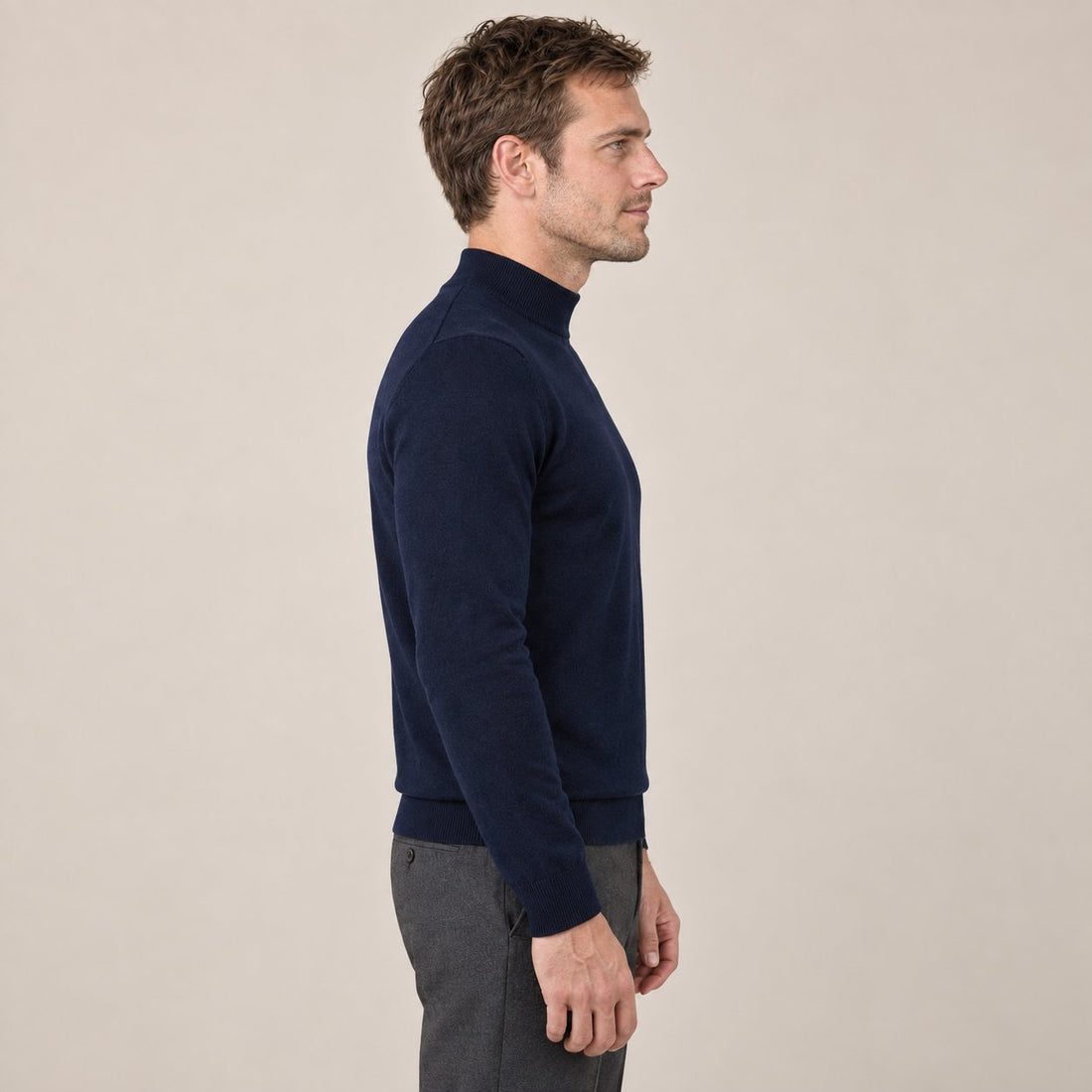 Men's Classic Wool Turtleneck Sweater