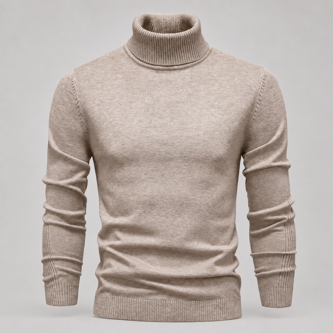 Men's Slim Fit Viscose Turtleneck Sweater