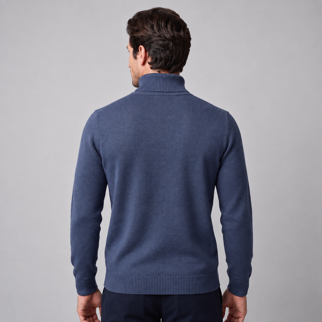 Men's Slim Fit Viscose Turtleneck Sweater