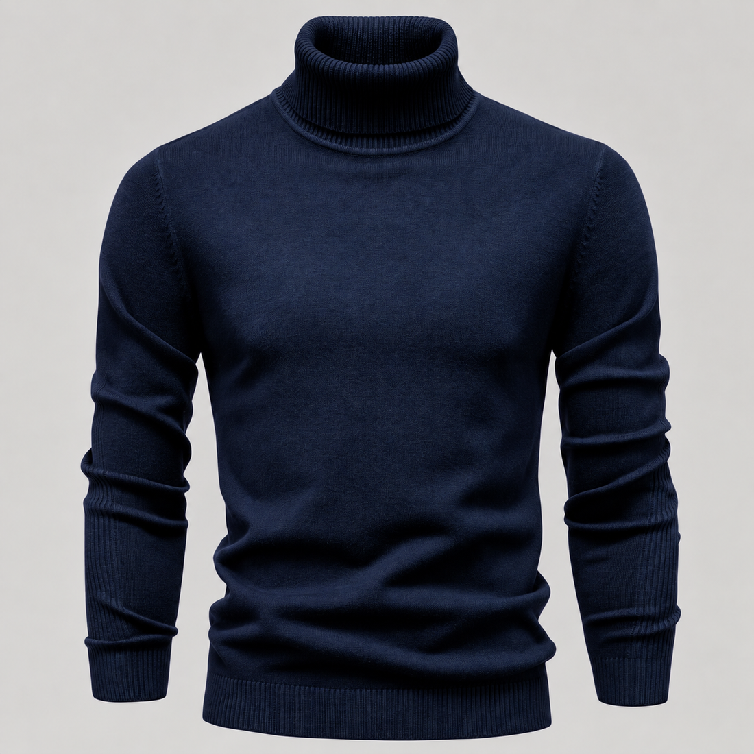 Men's Slim Fit Viscose Turtleneck Sweater